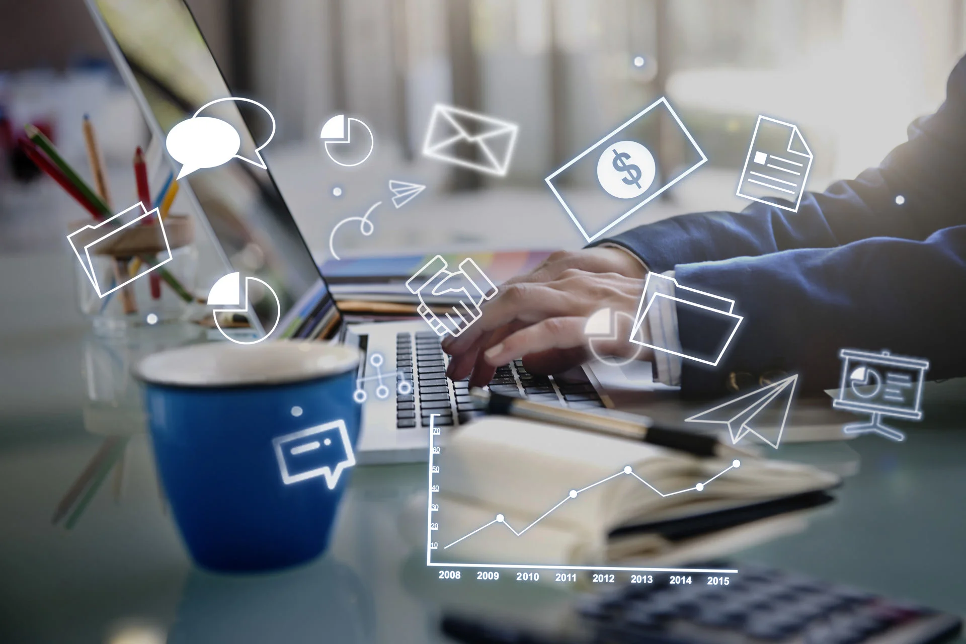 Corporate management strategy solution branding conceptMarketing In-house hay Marketing thuê ngoài? Lựa chọn nào cho doanh nghiệp?Rich Media